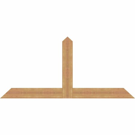 Ekena Millwork Portland Timber Gable Bracket, Western Red Cedar, 72"W x 33"H x 1 1/2"D x 5 1/2"F, 11/12 Pitch GBW072X33X0206POR00SWR